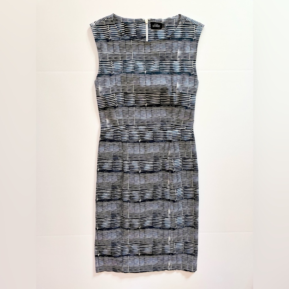 Kate Spade Saturday Size 2 Sleeveless Dress Navy Blue